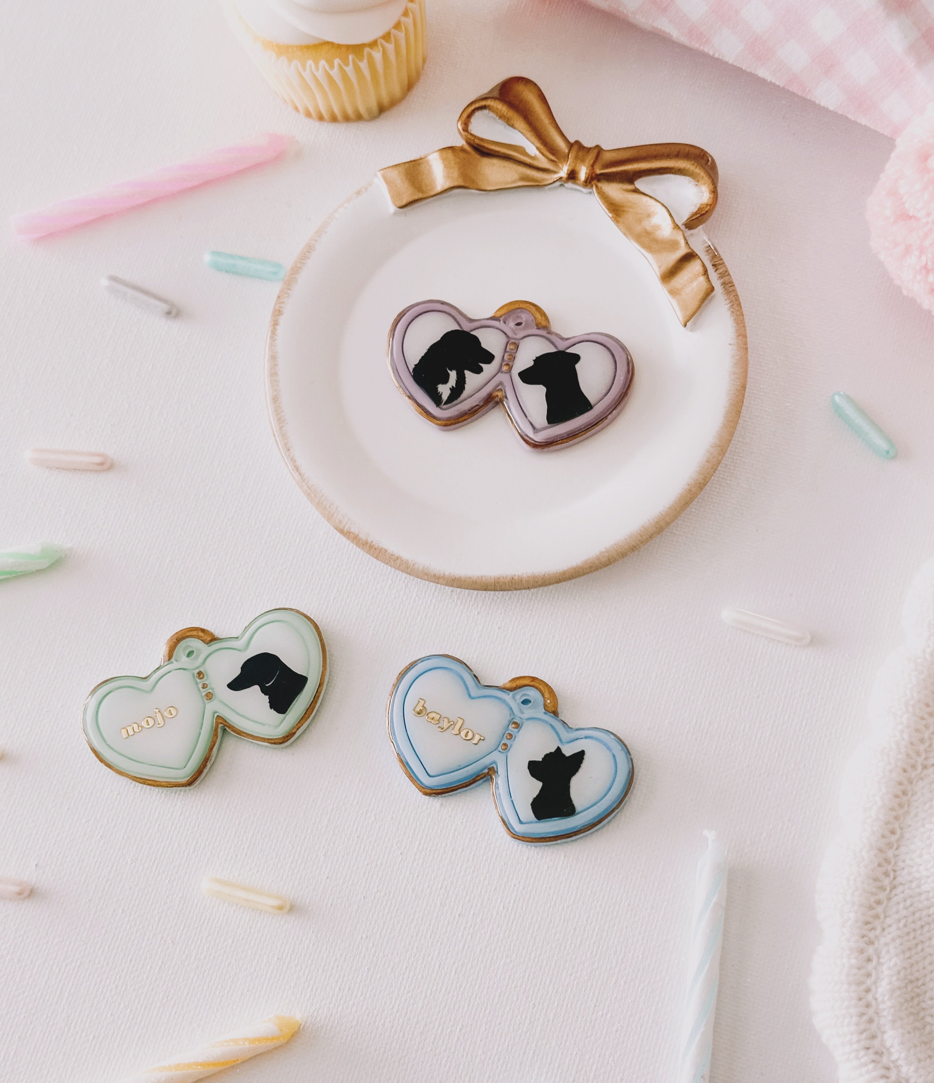CUSTOM LOCKET- Clay Pet ID Tag – Perla & Paw