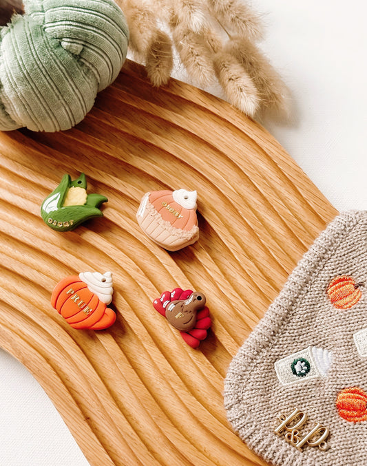 THANKSGIVING FEAST- Clay Pet ID Tag (multiple options)