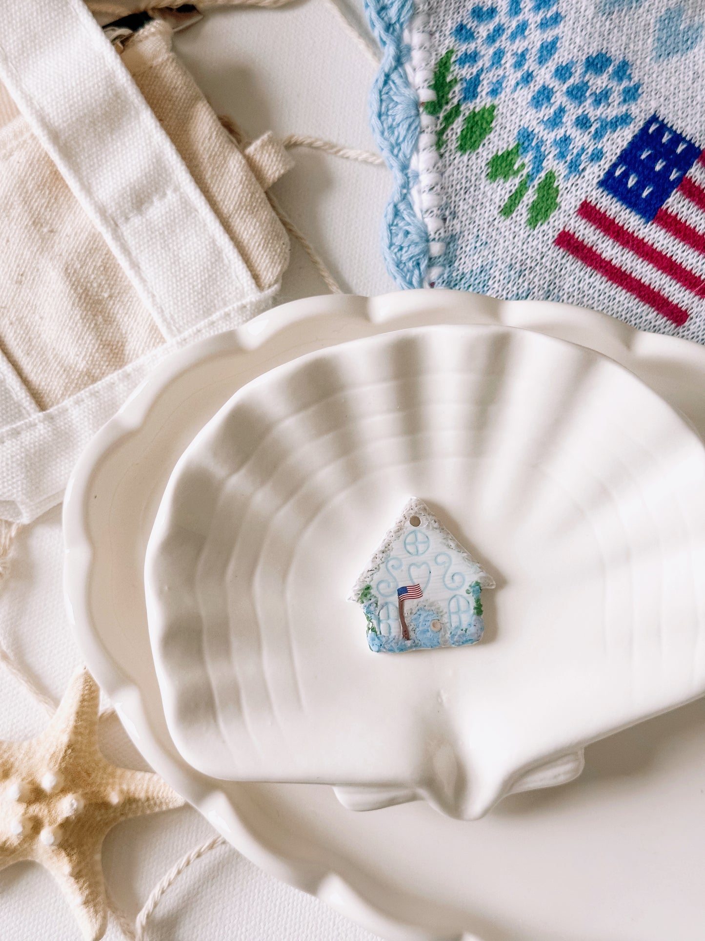 COTTAGE HOME- Clay Pet ID Tag