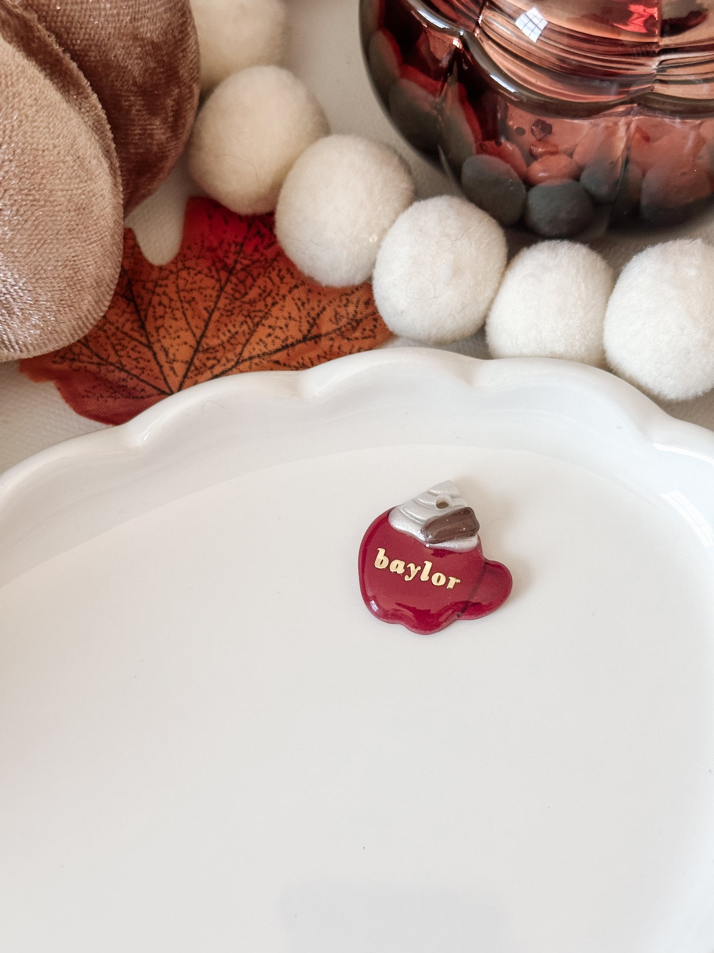 APPLE CIDER- Clay Pet ID Tag