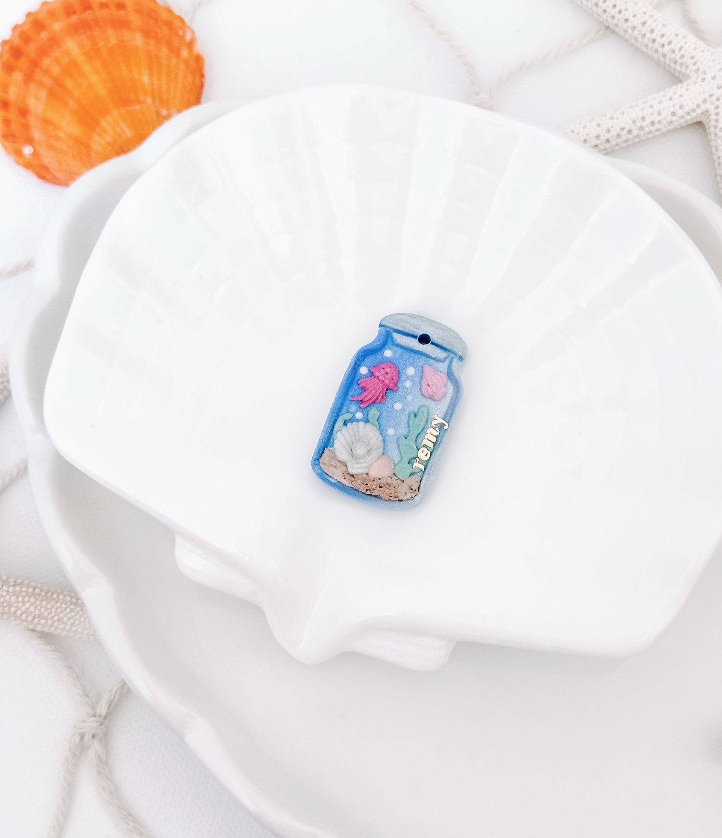 UNDER THE SEA- Clay Pet ID Tag