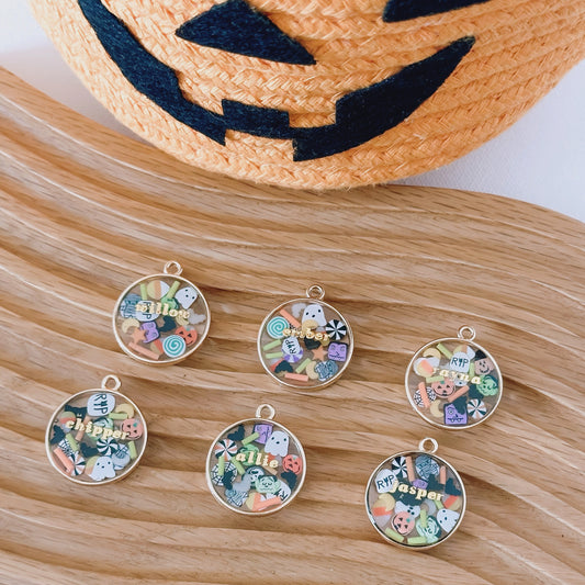 SPOOKY SZN- Clay Pet ID Tag