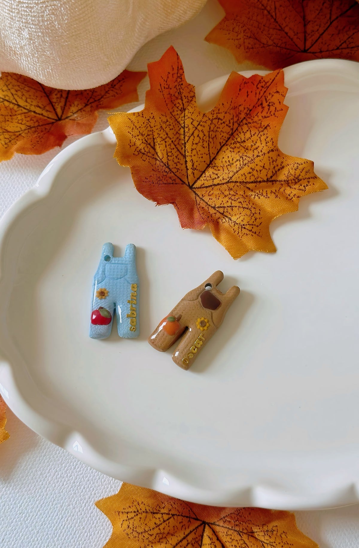 OVERALLS- Clay Pet ID Tag
