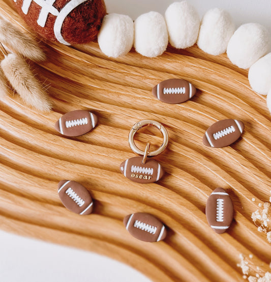FOOTBALL - Clay Pet ID Tag