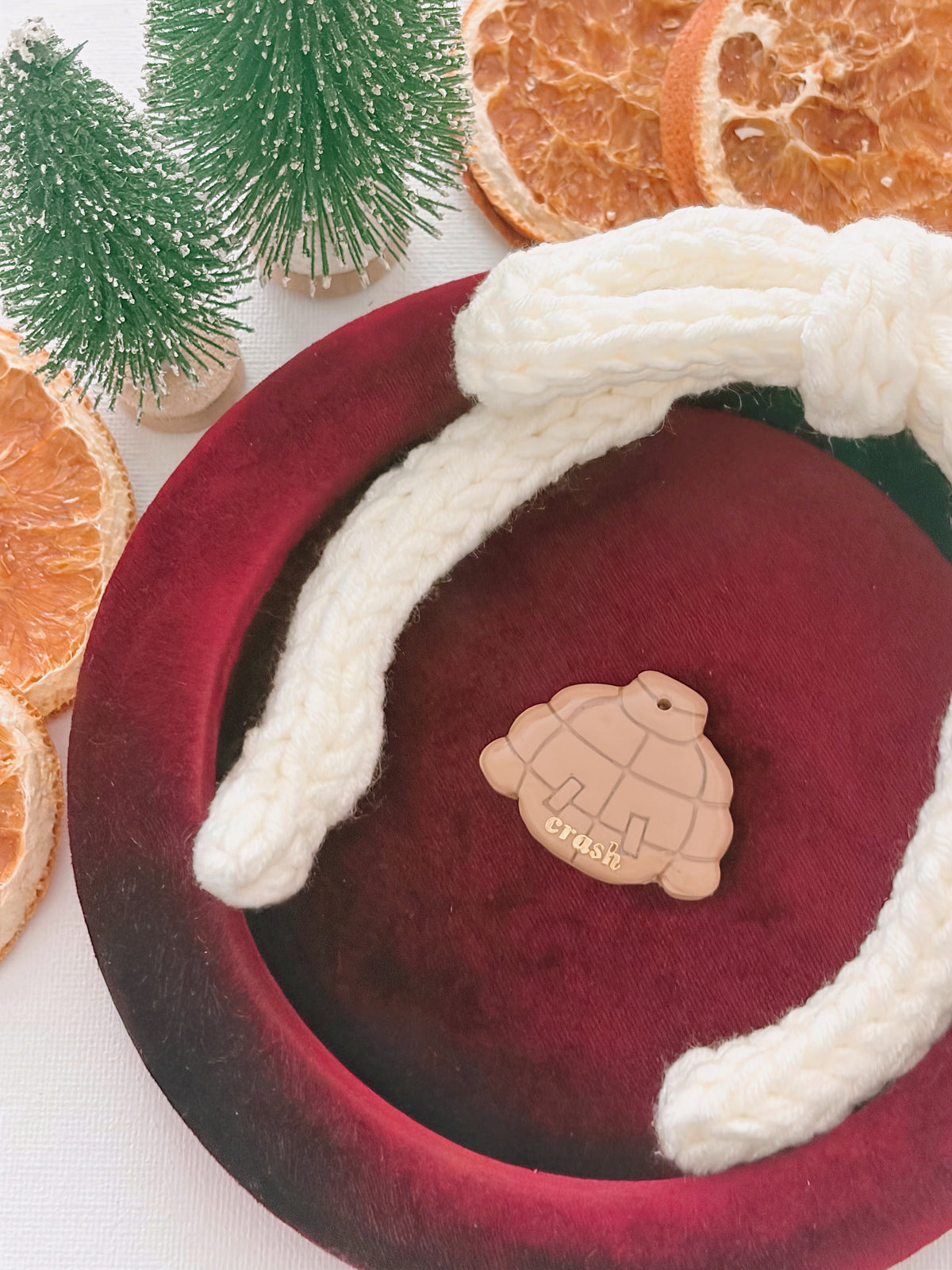 PUFFER- Clay Pet ID Tag