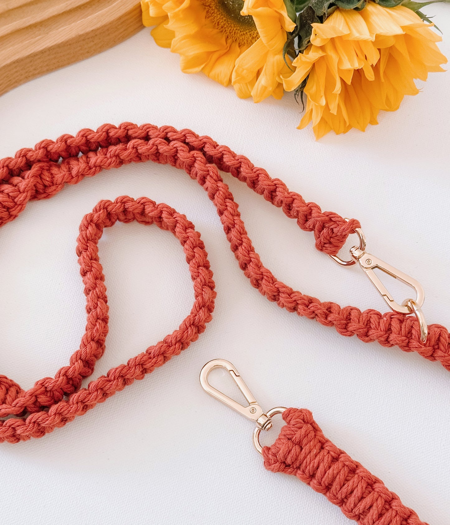 Custom Color Fall Macrame Hands-Free Leash