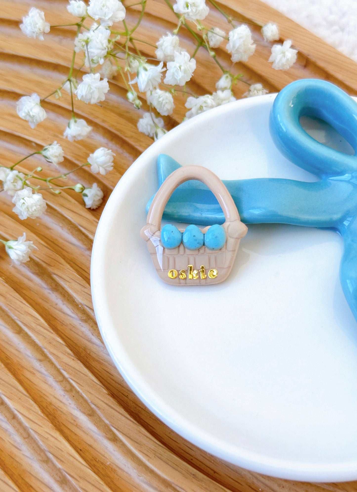EGG BASKET- Clay Pet ID Tag