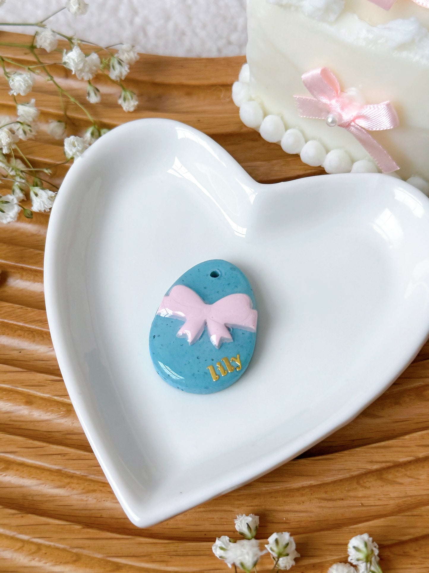 ROBIN EGG- Clay Pet ID Tag