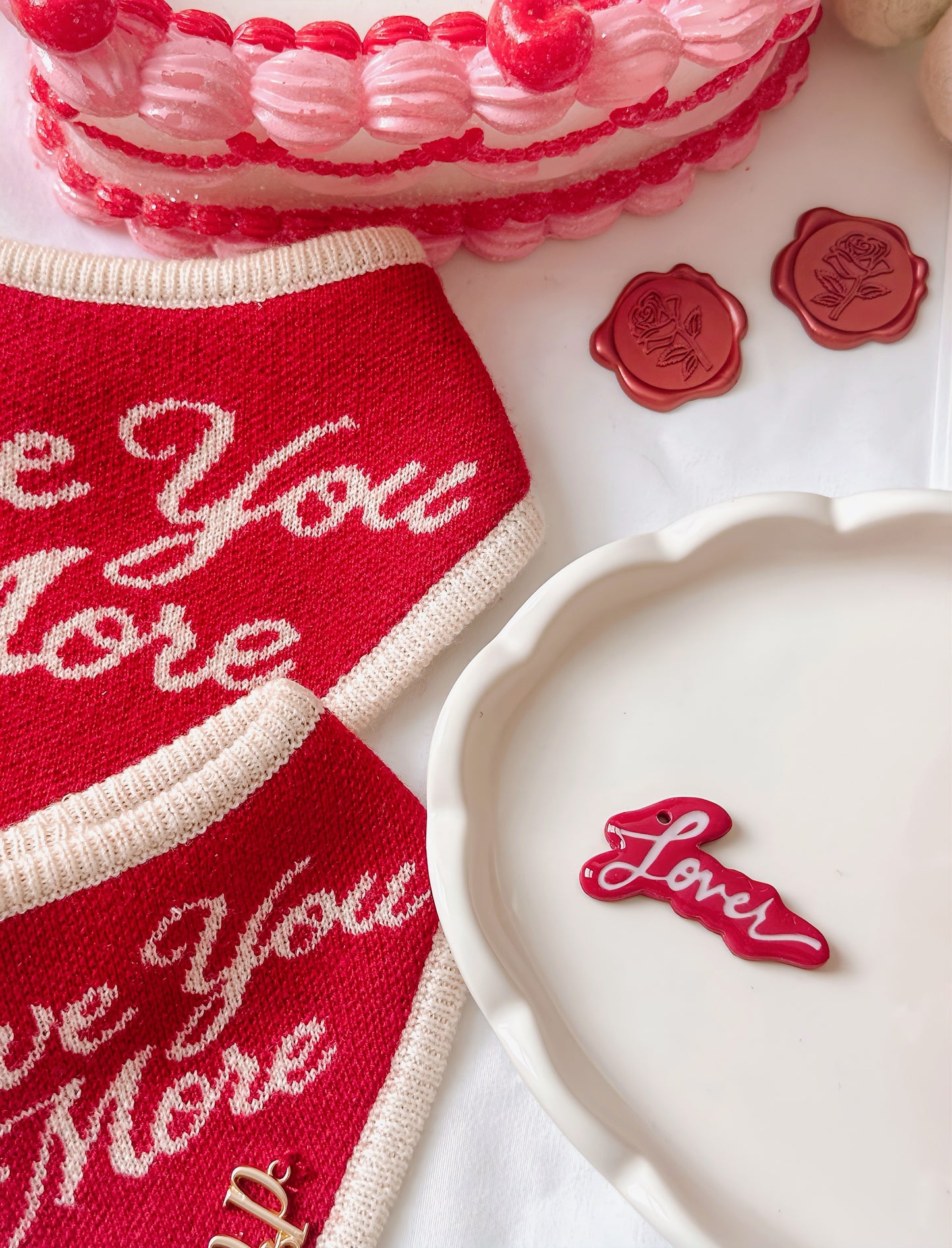 LOVER - Clay Pet ID Tag