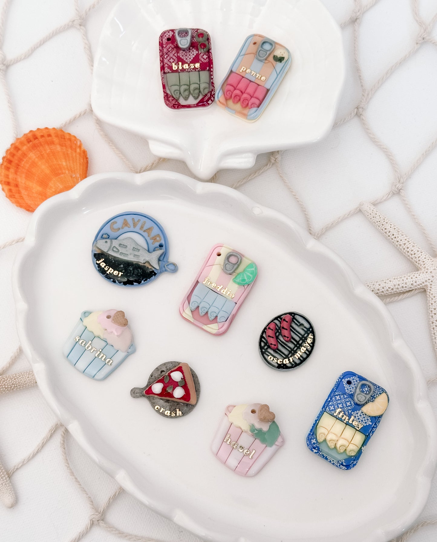 SARDINE TIN- Clay Pet ID Tag