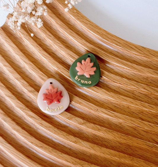 LEAF - Clay Pet ID Tag