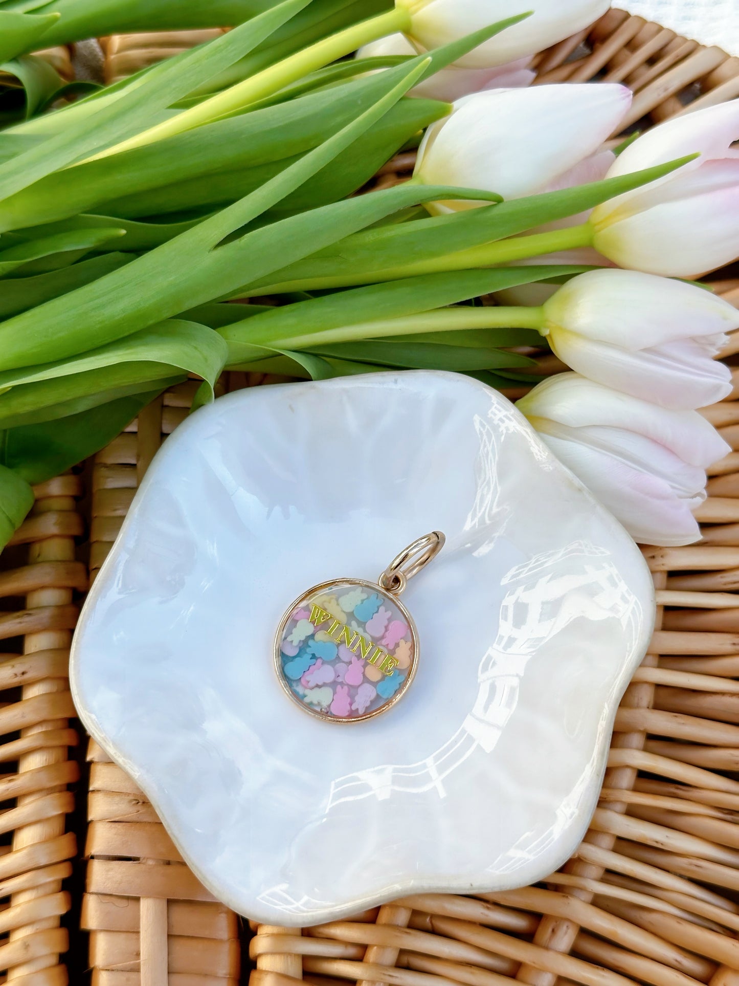CONFETTI PEEP- Resin ID Pet Tag