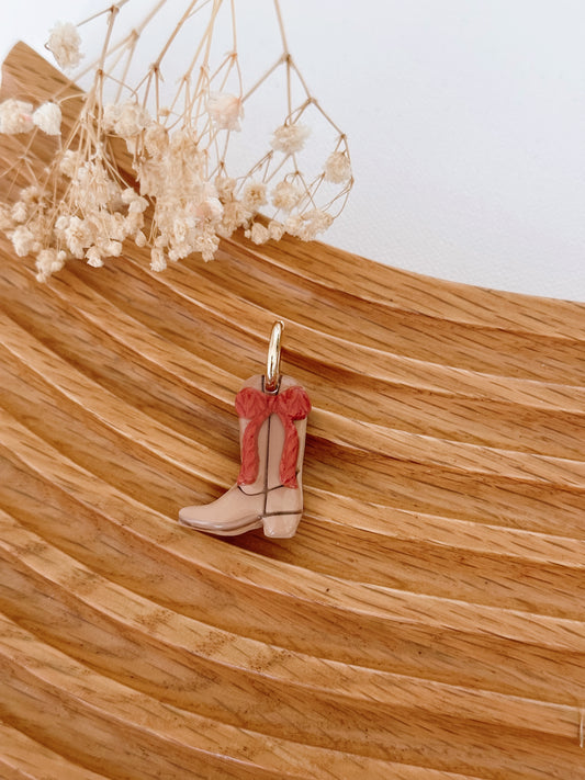 FALL COWBOY- Clay Pet ID Tag