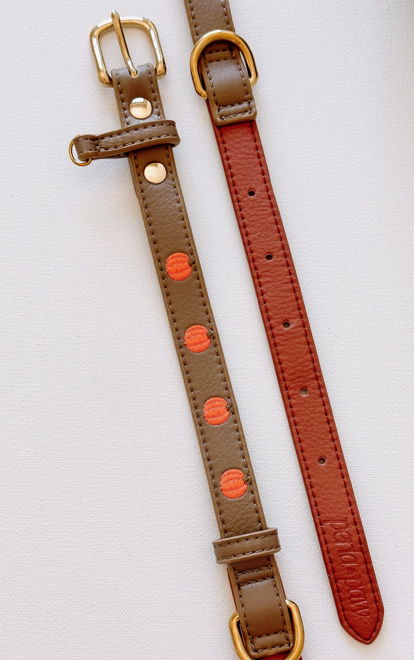 PUMPKIN SPICE- Vegan Leather Collar | Limited Edition