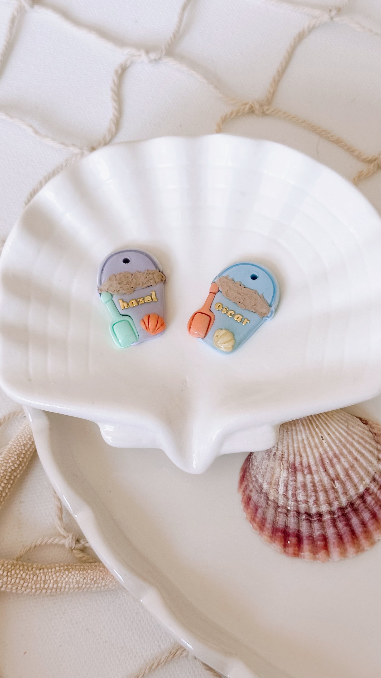 SAND BUCKET- Clay Pet ID Tag