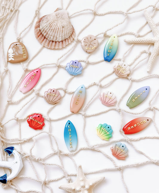CUSTOM SURFBOARD - Clay Pet ID Tag