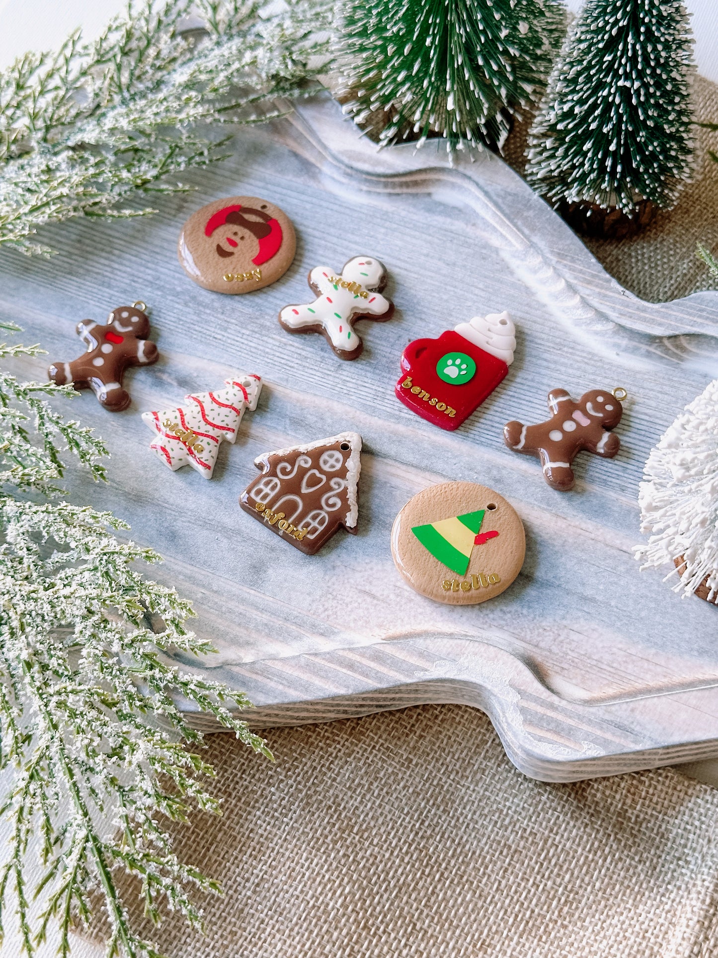 HOLIDAY TREATS- Clay Pet ID Tag (multiple options)