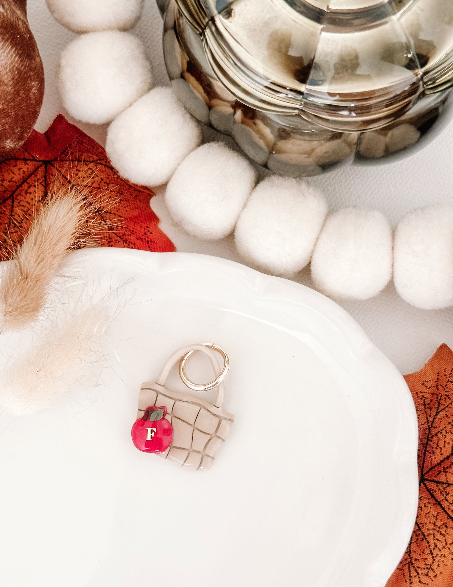 APPLE PICKING- Clay Pet ID Tag