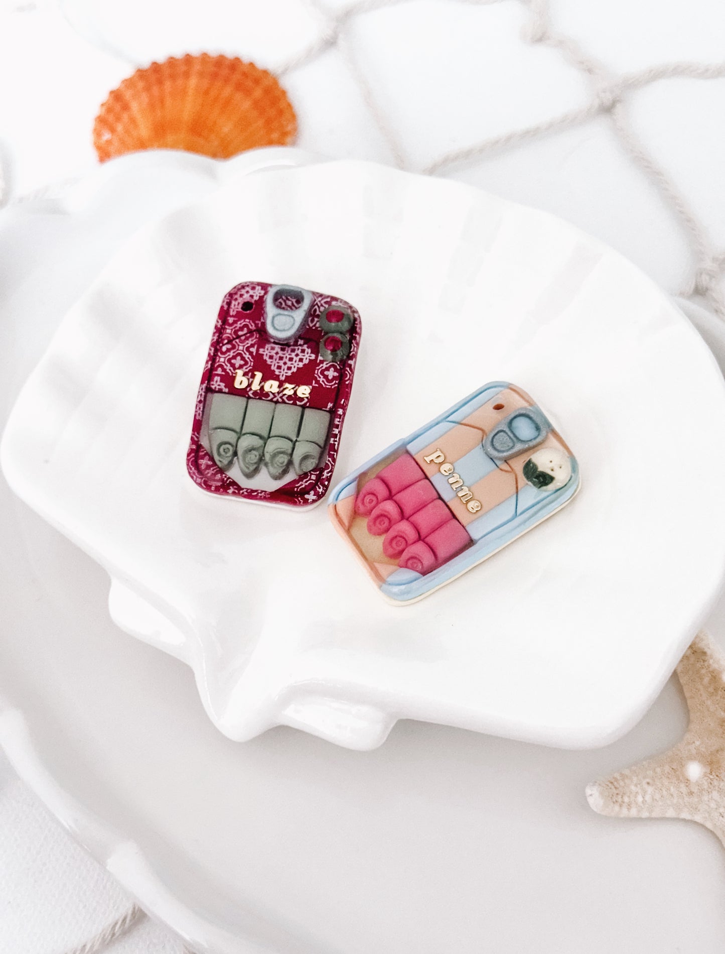 SARDINE TIN- Clay Pet ID Tag