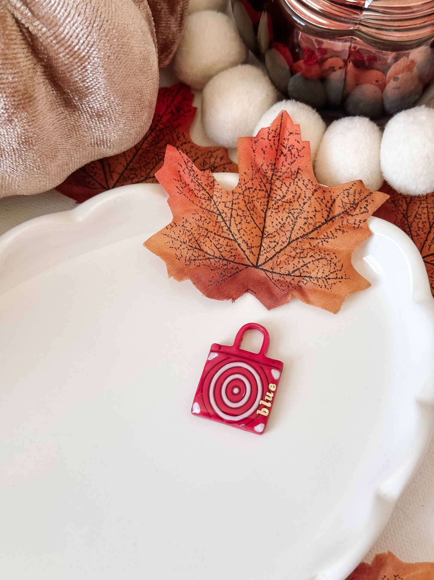 RED BAG- Clay Pet ID Tag