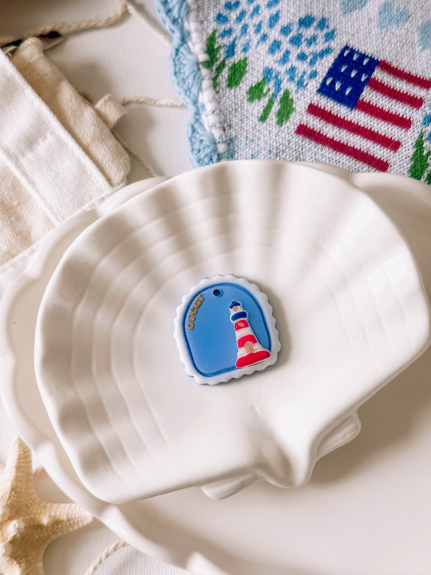 LIGHTHOUSE- Clay Pet ID Tag