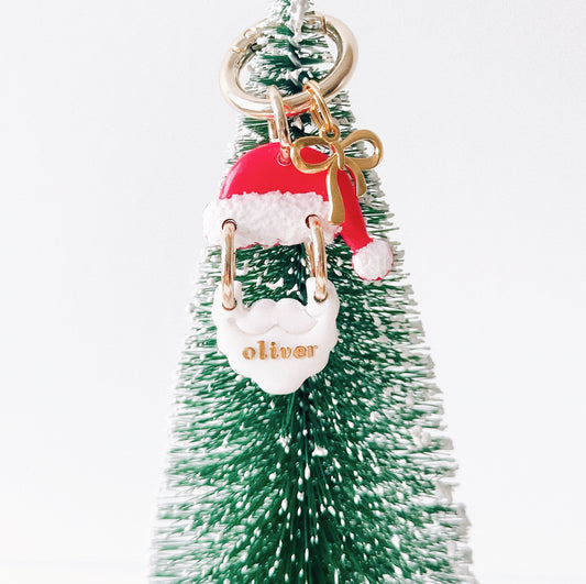 SANTA- Clay Pet ID Tag