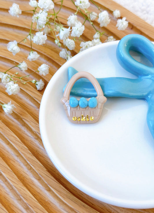 EGG BASKET- Clay Pet ID Tag