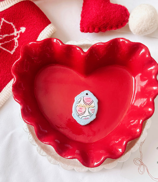CONVO HEART FRAME- Clay Pet ID Tag