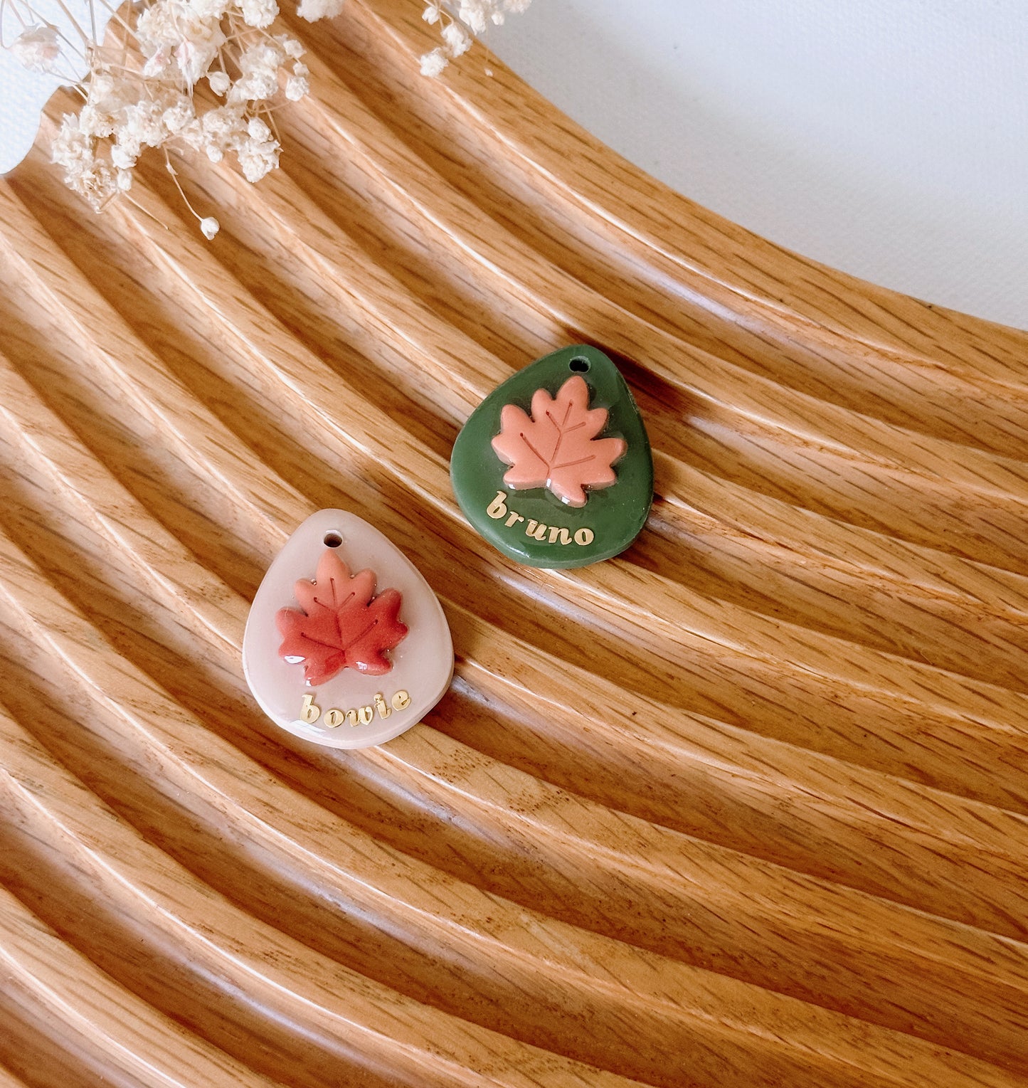 LEAF - Clay Pet ID Tag