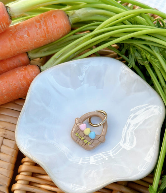 EASTER BASKET- Clay Pet ID Tag