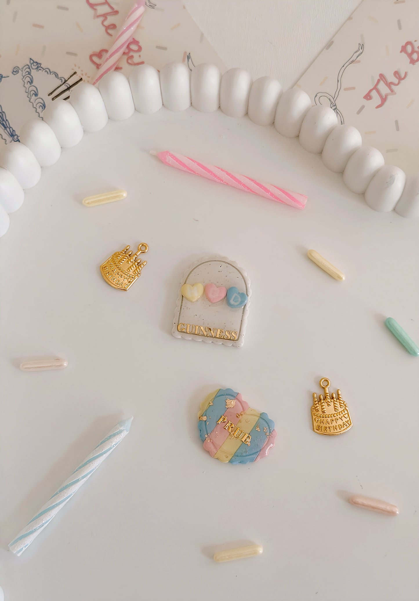 SCALLOP HEART & SCALLOP ARCH- Clay Pet ID Tags