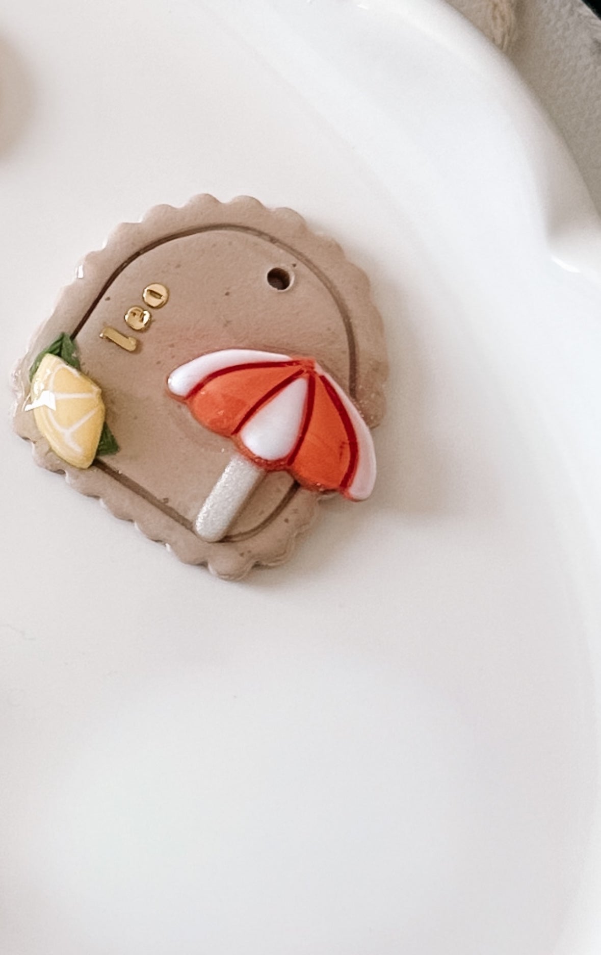 SPRITZ BEACH- Clay Pet ID Tag