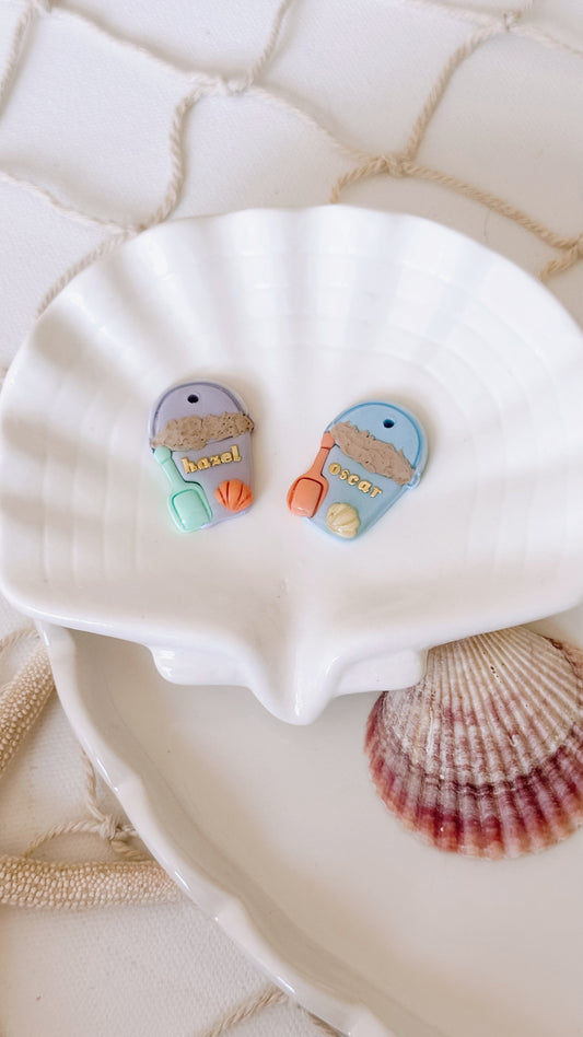 SAND BUCKET- Clay Pet ID Tag