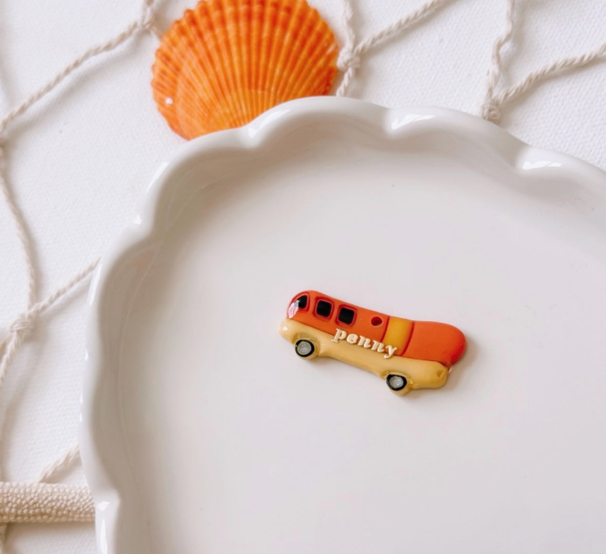 SPEEDY SAUSAGE- Clay Pet ID Tag