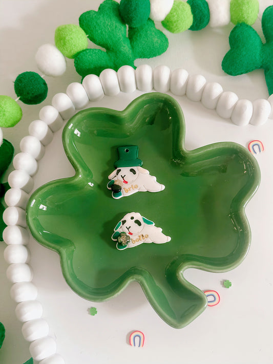 LUCKY LAMBIE- Clay Pet ID Tag