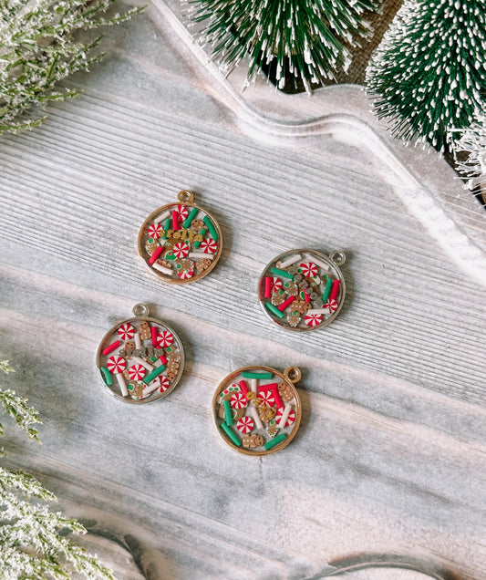 HOLIDAY CONFETTI- Clay Pet ID Tag