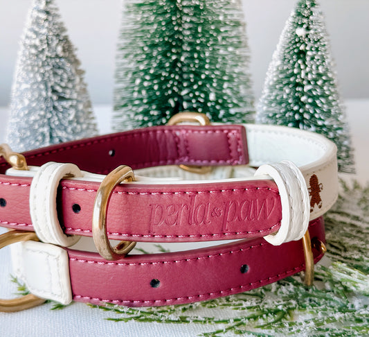 HOLLY JOLLY- Vegan Leather Collar