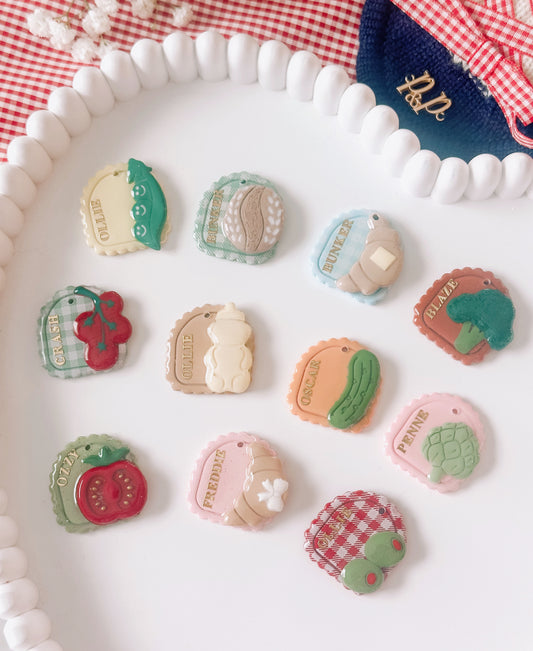 MARKET FOOD- Clay Pet ID Tag