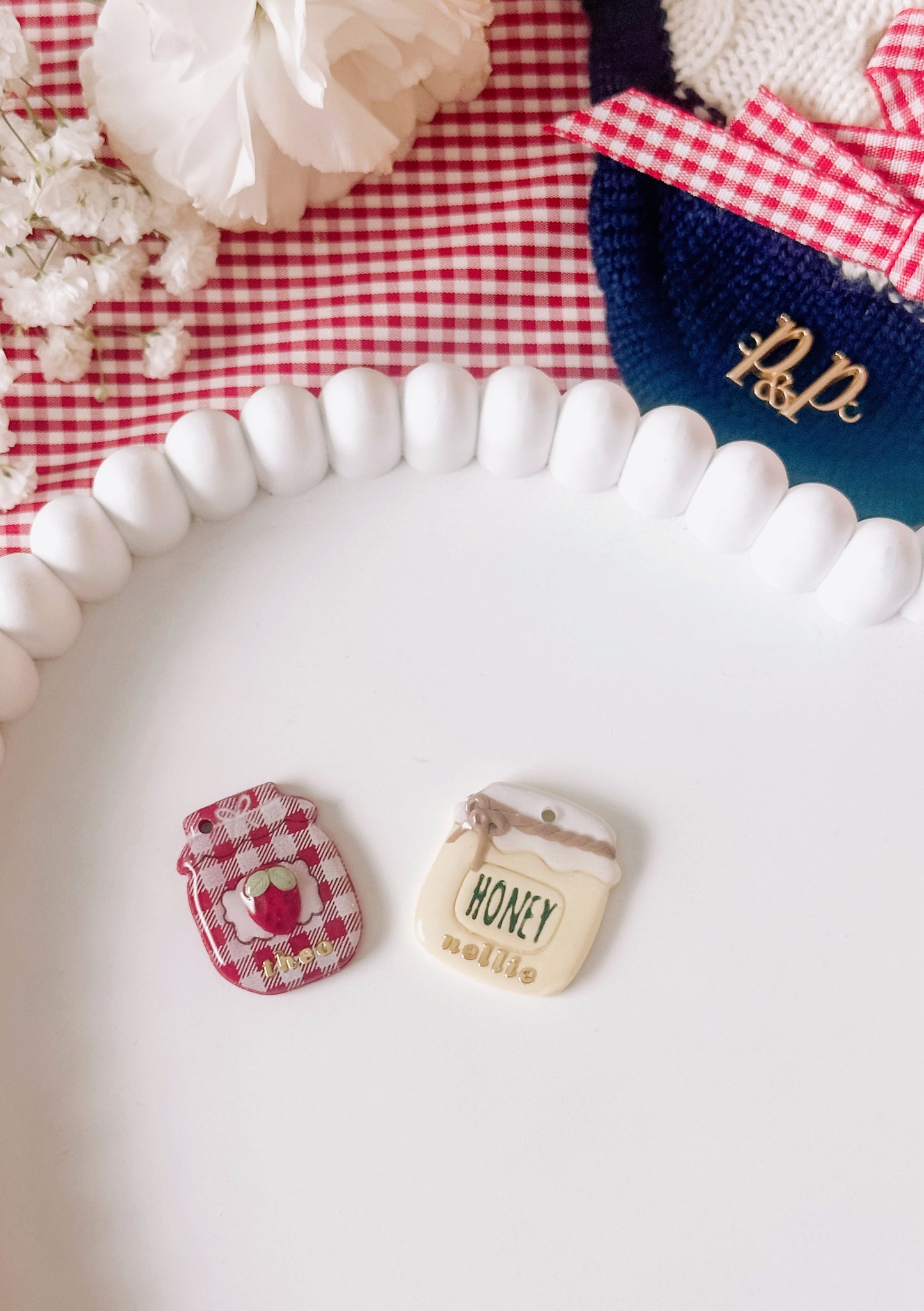 JAM & HONEY- Clay Pet ID Tag