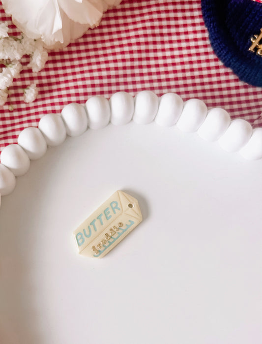 BUTTER- Clay Pet ID Tag