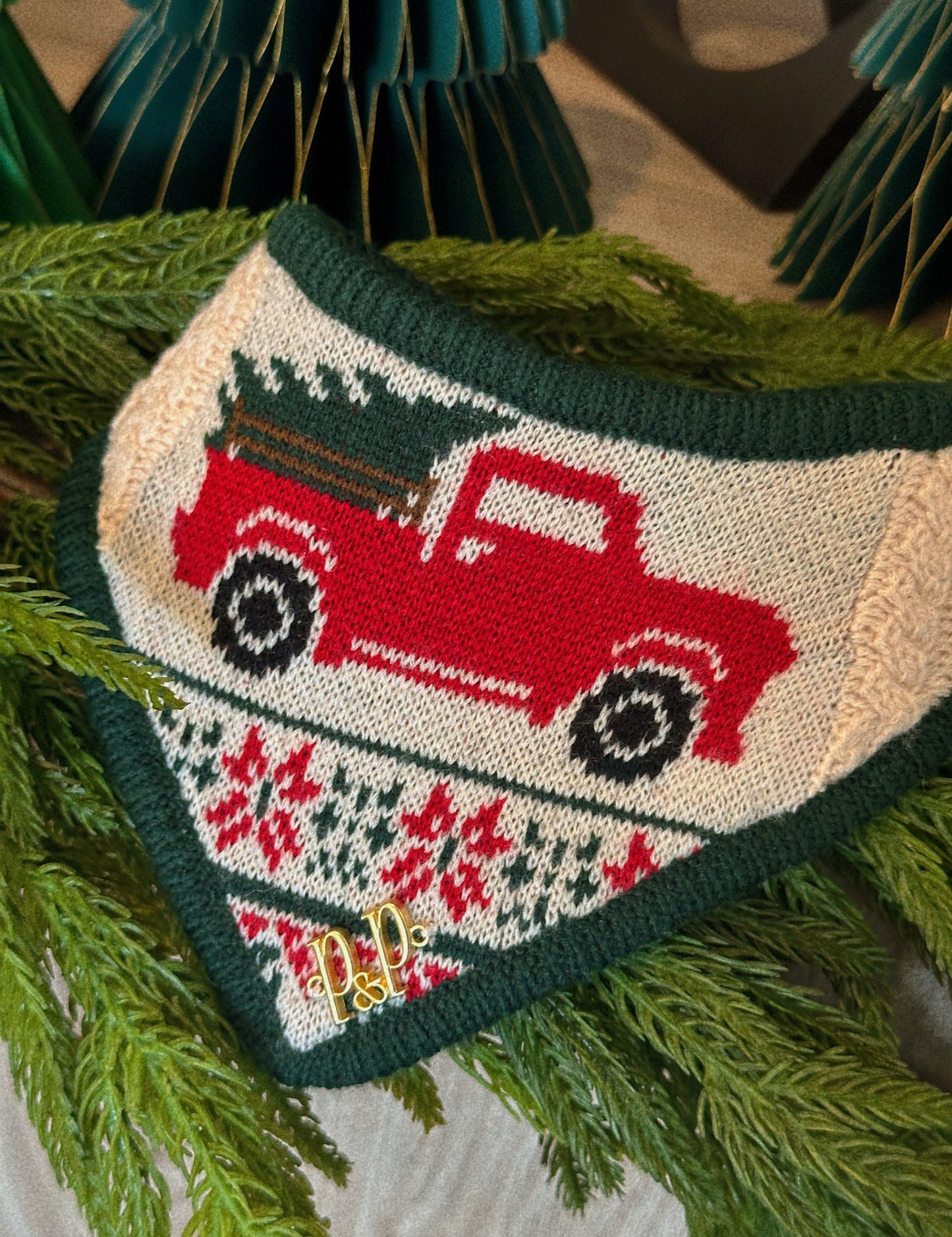 P&P CHRISTMAS TREE FARMS- Snap On Bandana