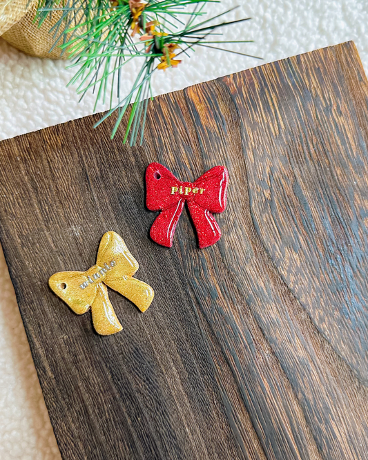 BOWS- Clay Pet ID Tag